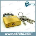 Master key Brass tri-circle padlock
